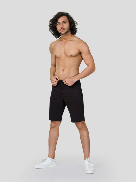 Wayfarer Shorts with Diagonal Zip Pocket - STOMBIL TRADE INDIA PRIVATE LIMITED 