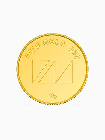 10 Gram 999 Purity Goddess Laxmi Gold Coin - STOMBIL TRADE 