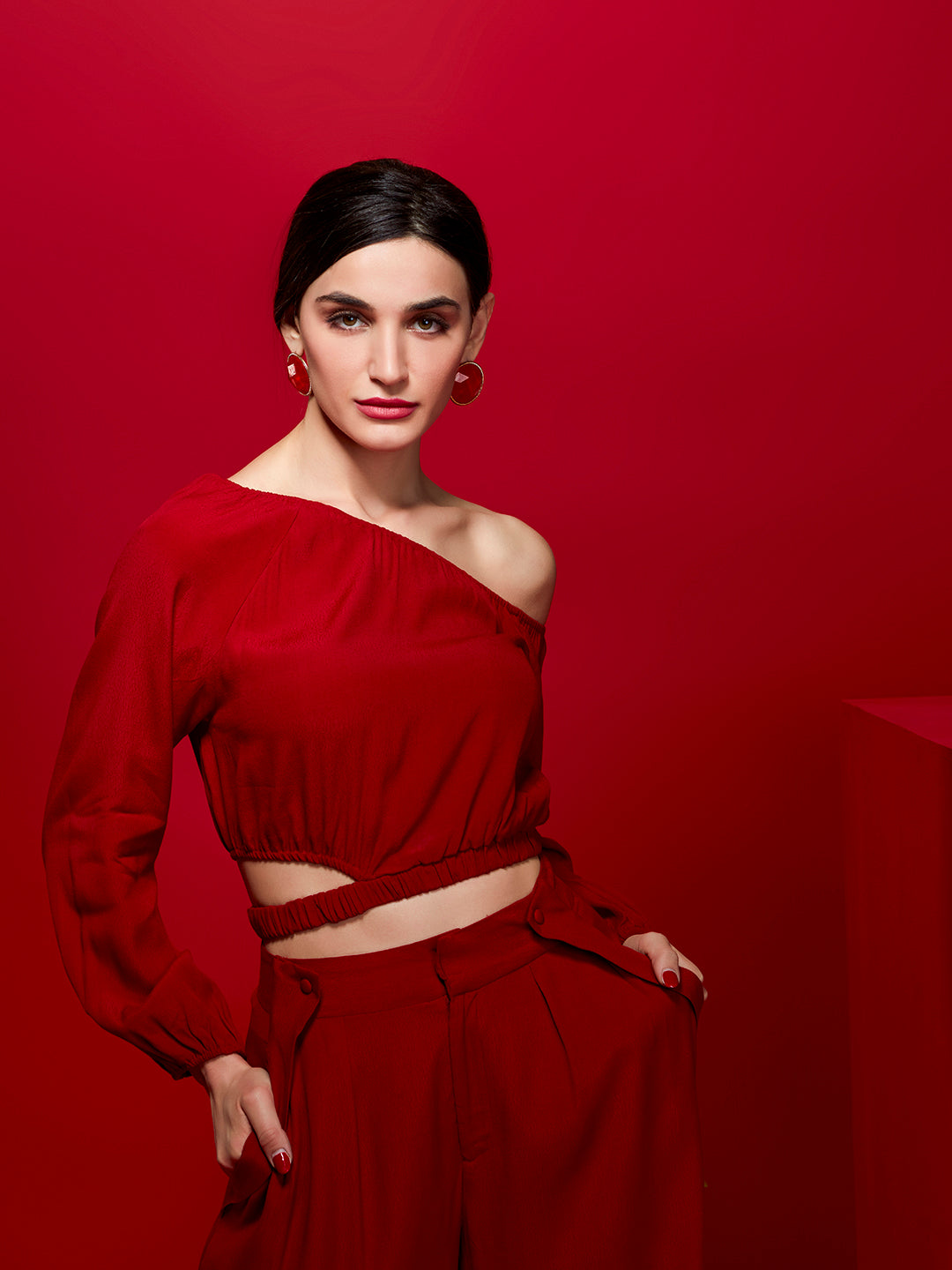 Vivacious Elasticated Off The Shoulder Top - STOMBIL TRADE 