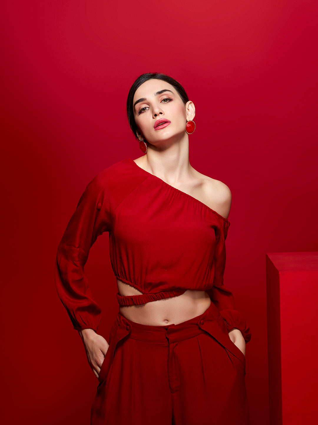 Vivacious Elasticated Off The Shoulder Top - STOMBIL TRADE 