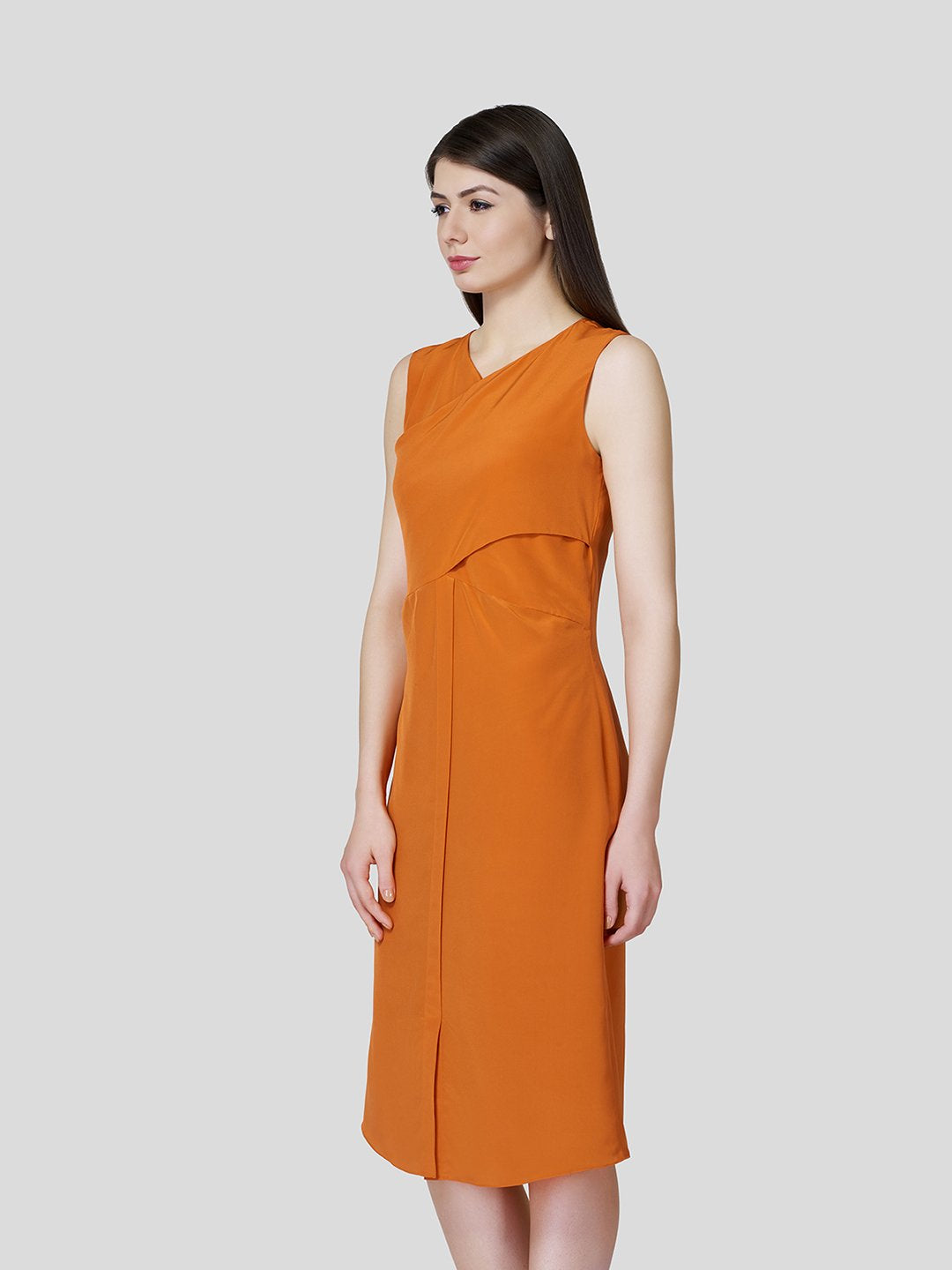 Overlapped Front Dress - STOMBIL TRADE 