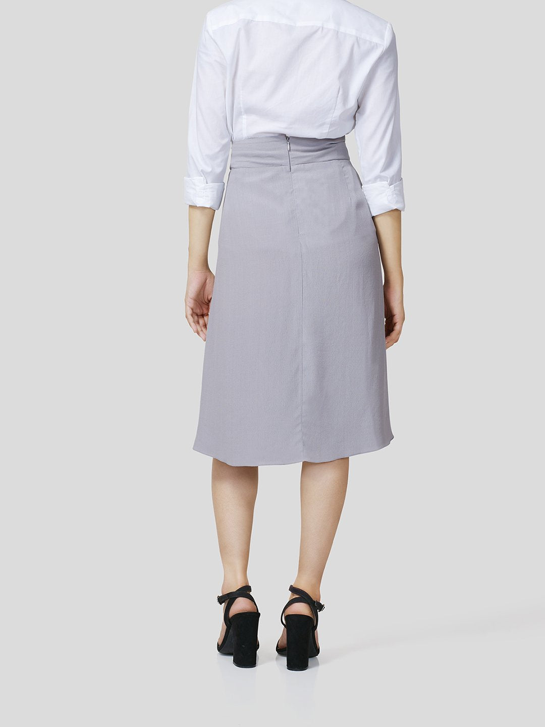 Skirt With Gathered Waistband Detail - STOMBIL TRADE 