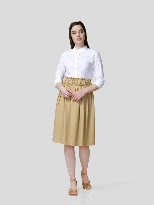 Skirt With Gathered Waistband Detail - STOMBIL TRADE INDIA PRIVATE LIMITED 