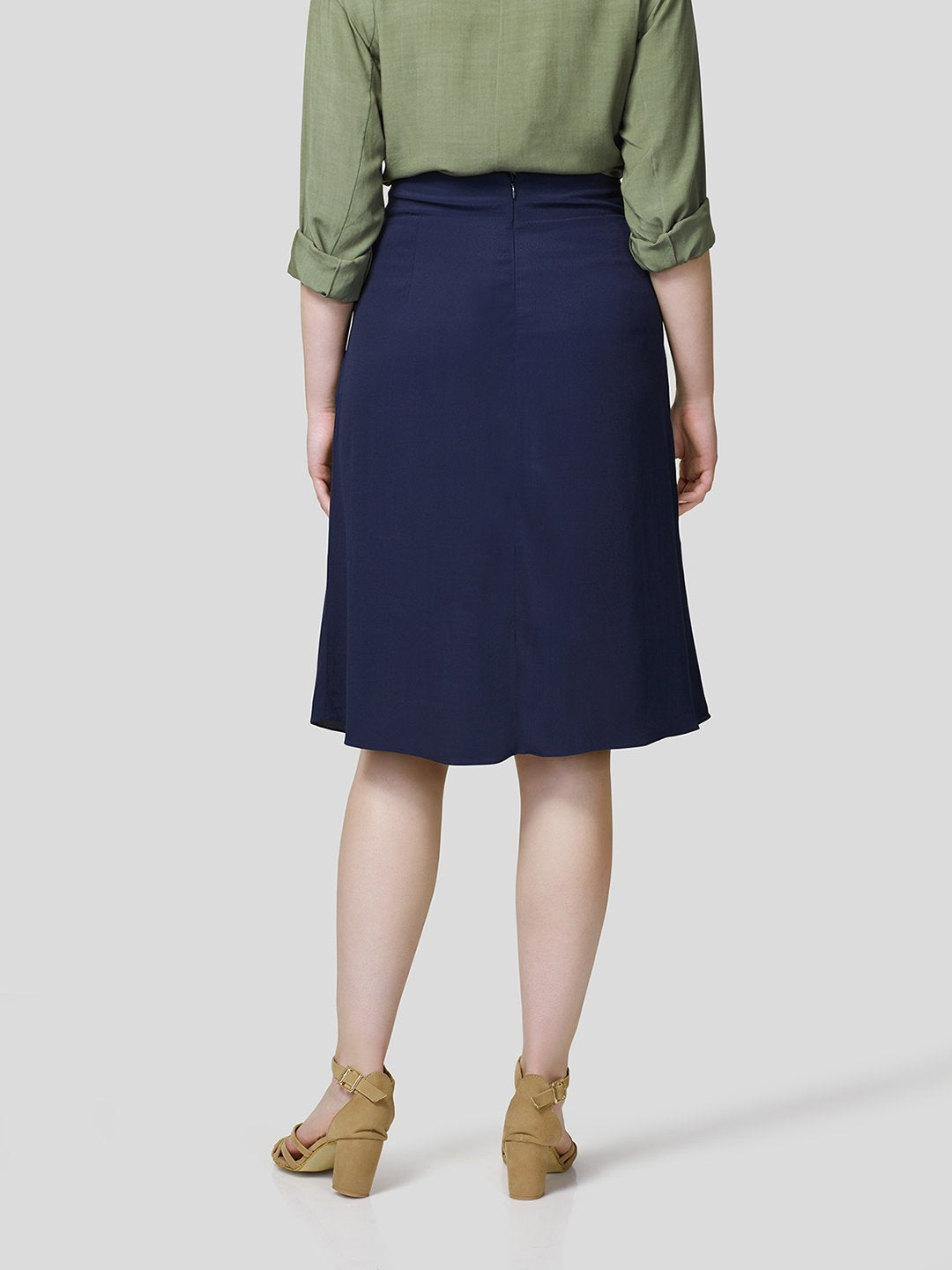 Skirt With Gathered Waistband Detail - STOMBIL TRADE 