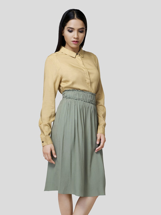 Skirt With Gathered Waistband Detail - STOMBIL TRADE INDIA PRIVATE LIMITED 