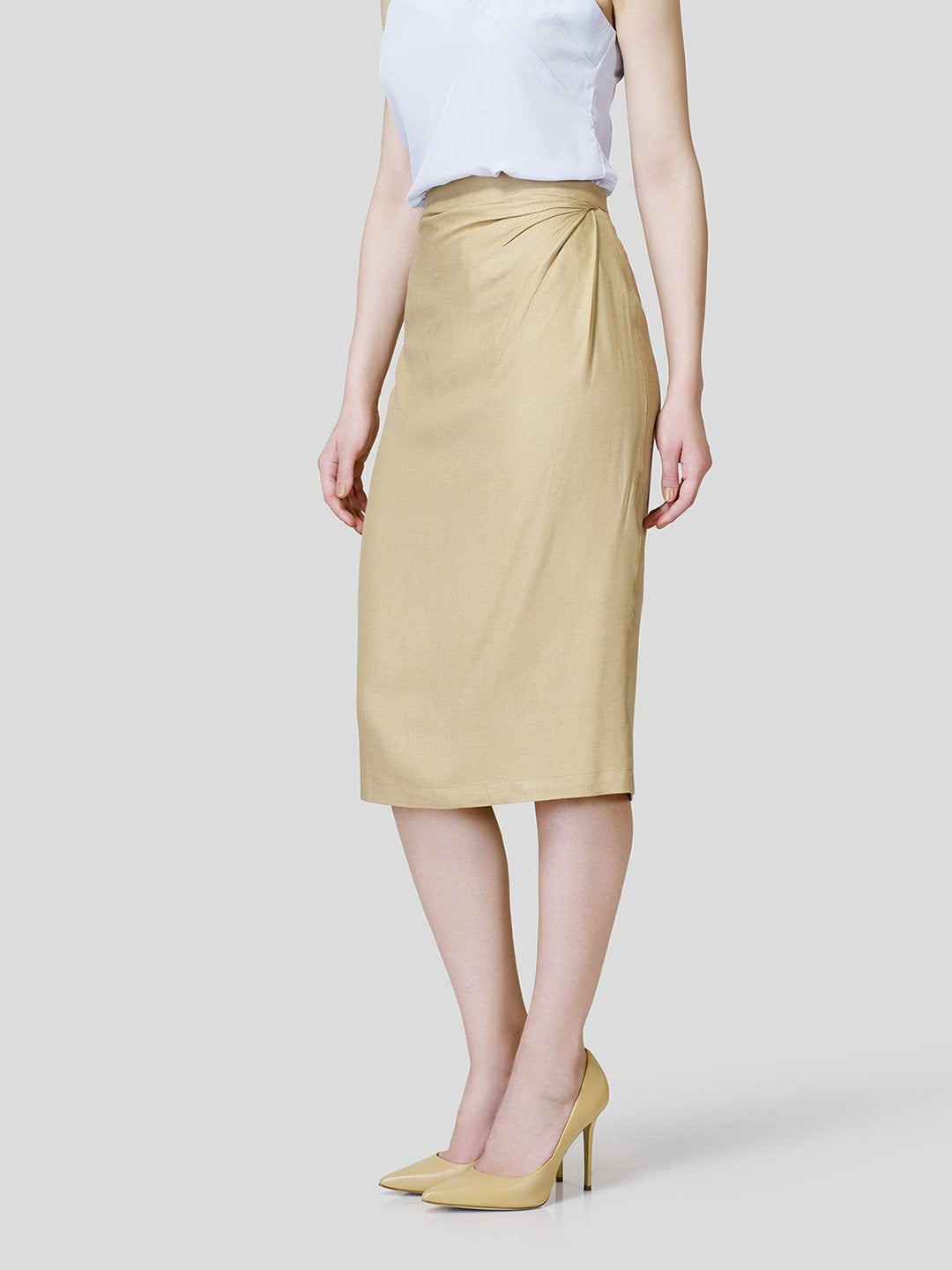 Draped Front Skirt - STOMBIL TRADE 