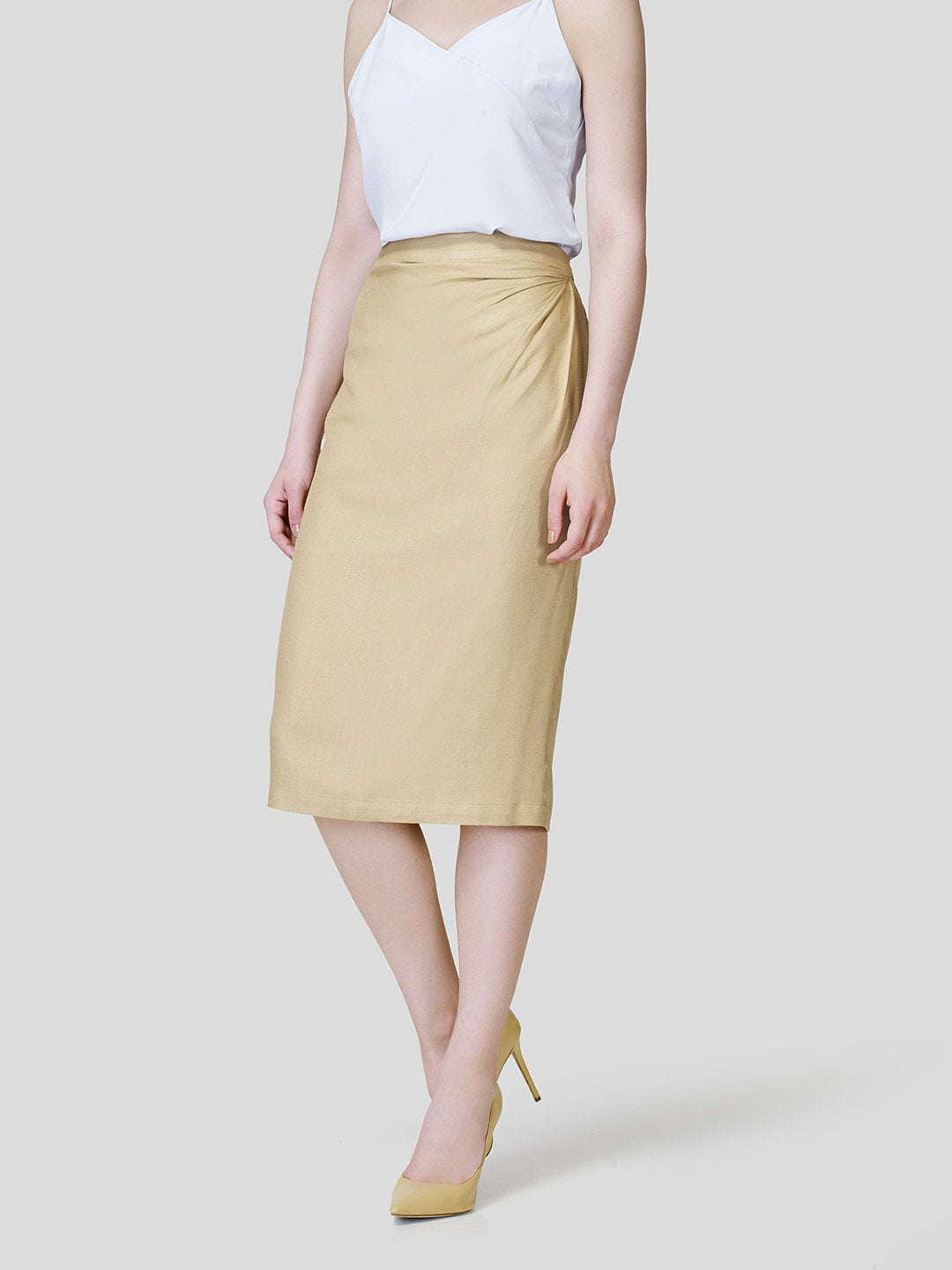 Draped Front Skirt - STOMBIL TRADE 