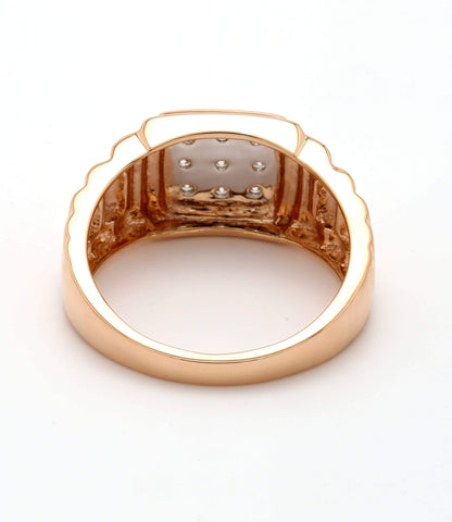 Real Diamond Mens Two Tone Ring - STOMBIL TRADE 