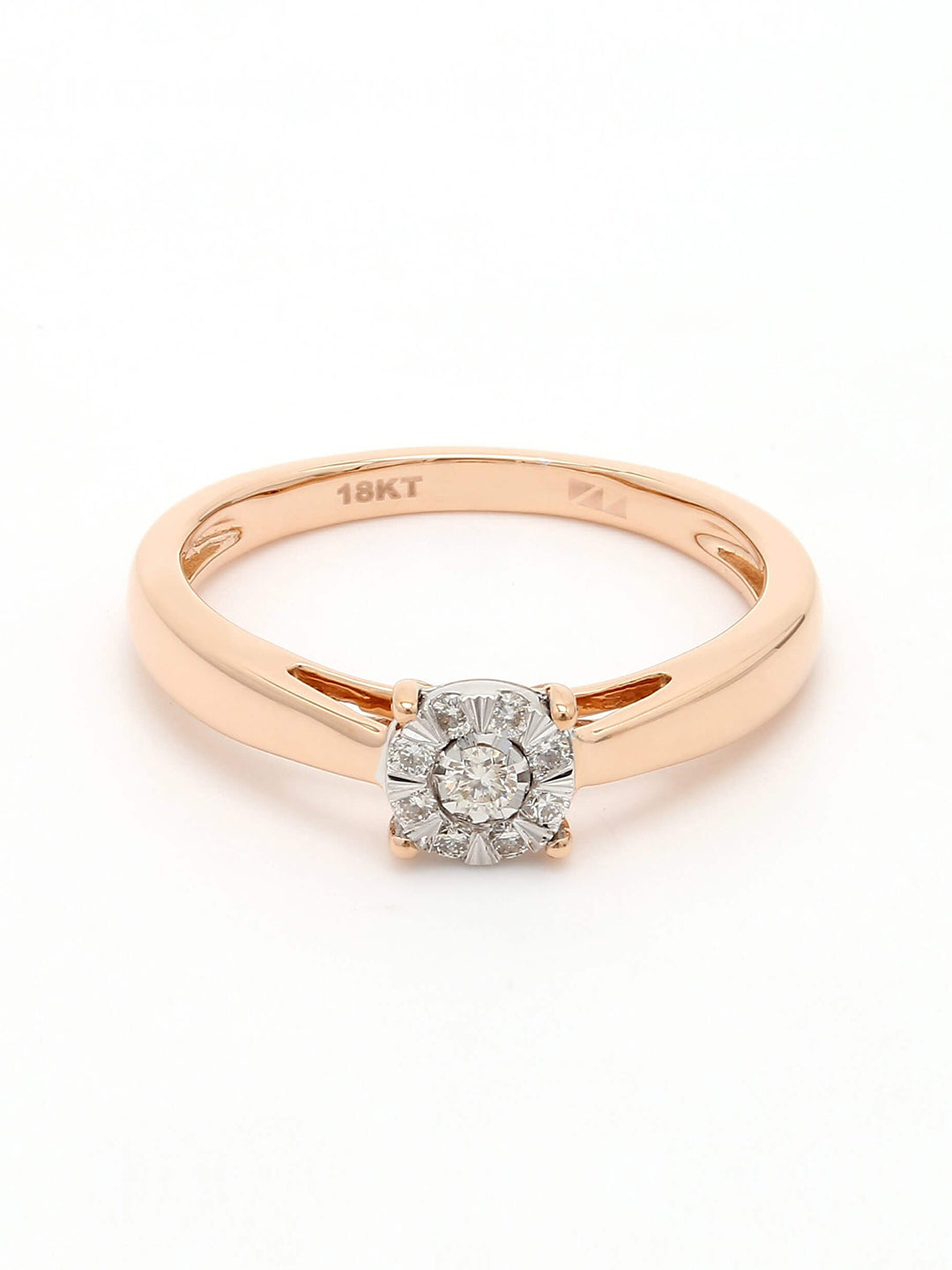 Real Diamond Illussion Cluster Ring - STOMBIL TRADE 