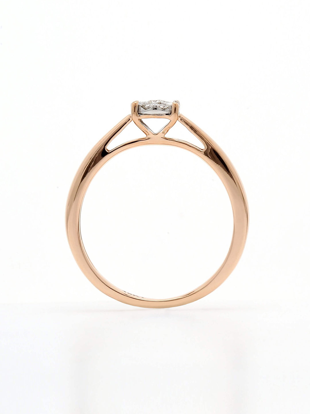 Real Diamond Illussion Cluster Ring - STOMBIL TRADE 