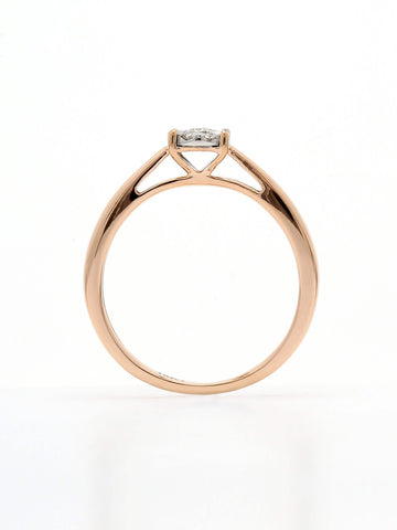 Real Diamond Illussion Cluster Ring - STOMBIL TRADE 