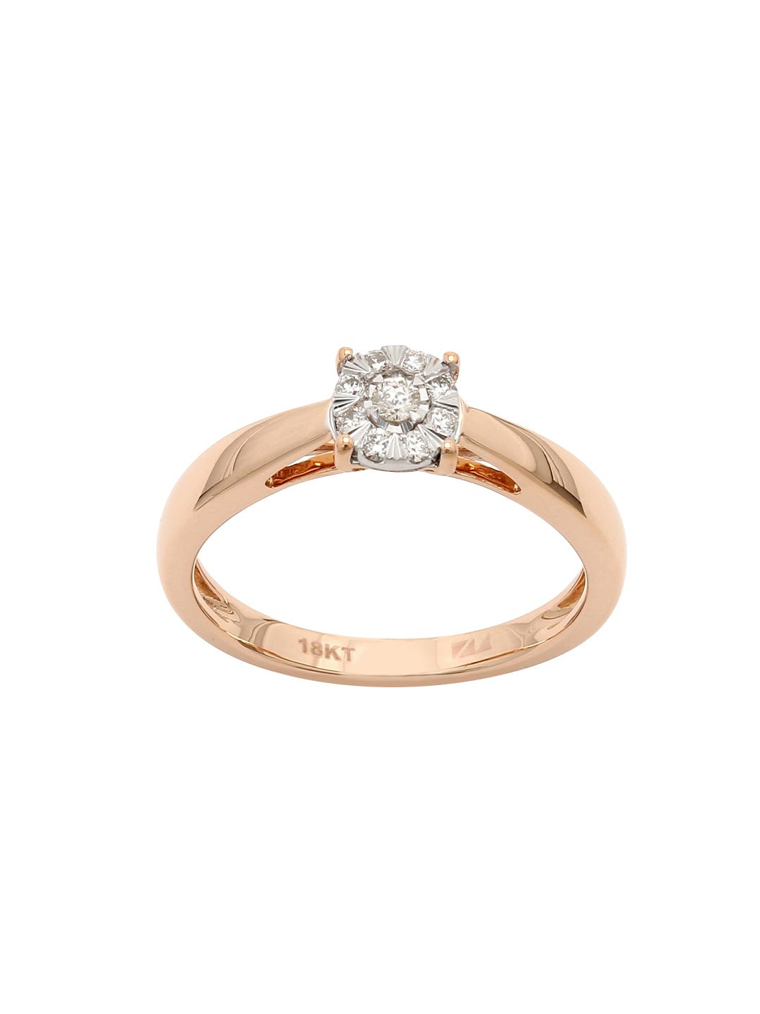 Real Diamond Illussion Cluster Ring - STOMBIL TRADE 