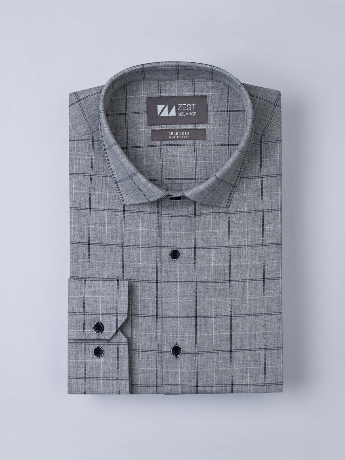 Grey Checks Shirt - STOMBIL TRADE