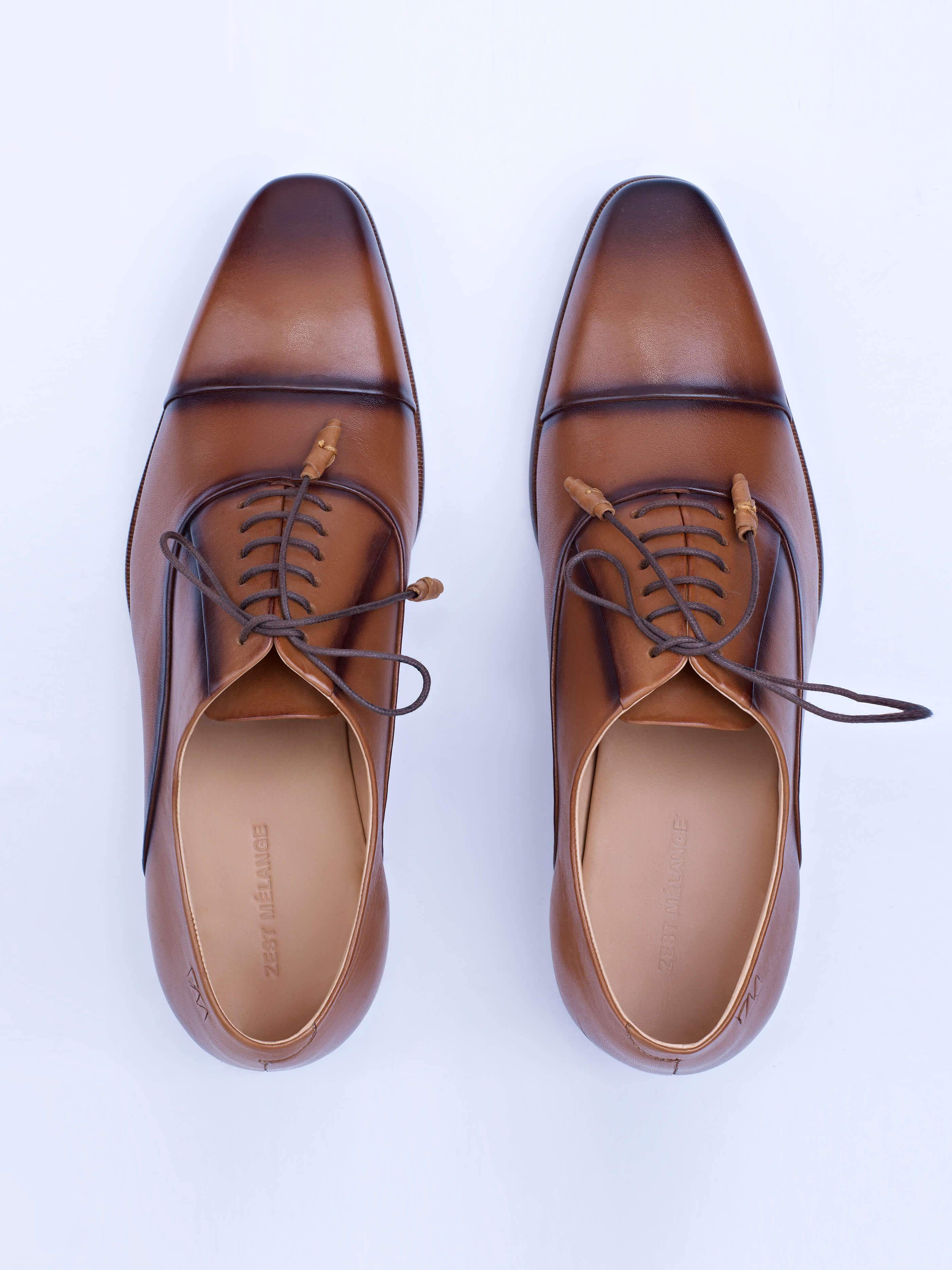 Oxford Lace Up With Precise Invisible Stitch Details - STOMBIL TRADE 