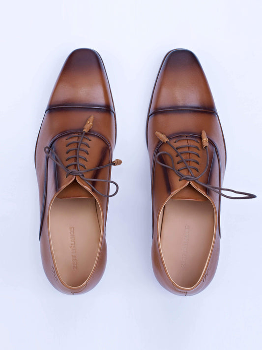 Oxford Lace Up With Precise Invisible Stitch Details - STOMBIL TRADE INDIA PRIVATE LIMITED 
