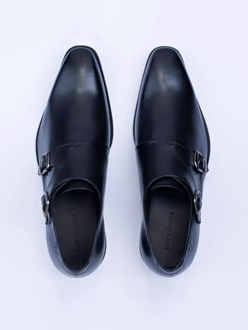 Classic Double Buckle Monk Shoes - Zest Mélange 