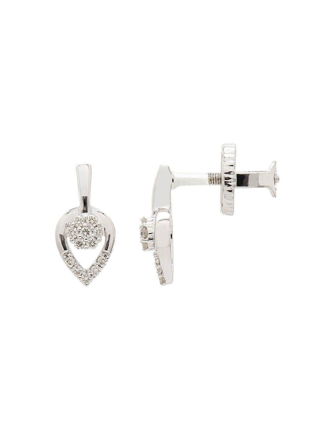 Real Diamond Cluster Stud Earring - STOMBIL TRADE 