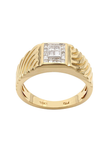 Real Diamond Mens Princess Diamond Ring - STOMBIL TRADE 