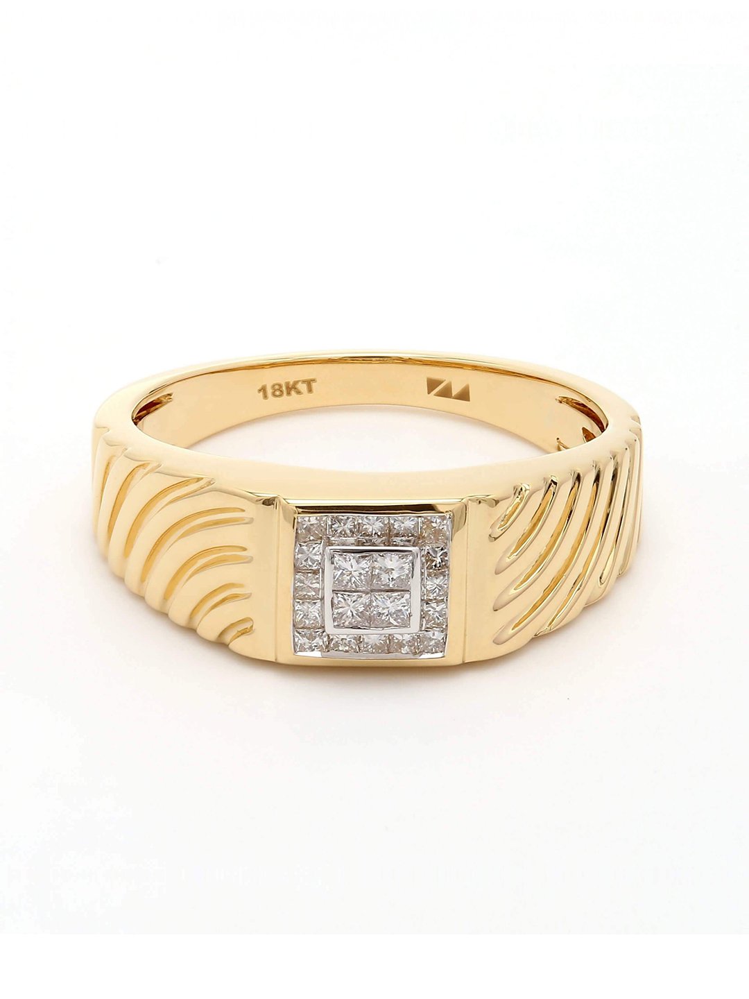 Real Diamond Mens Princess Diamond Ring - STOMBIL TRADE 