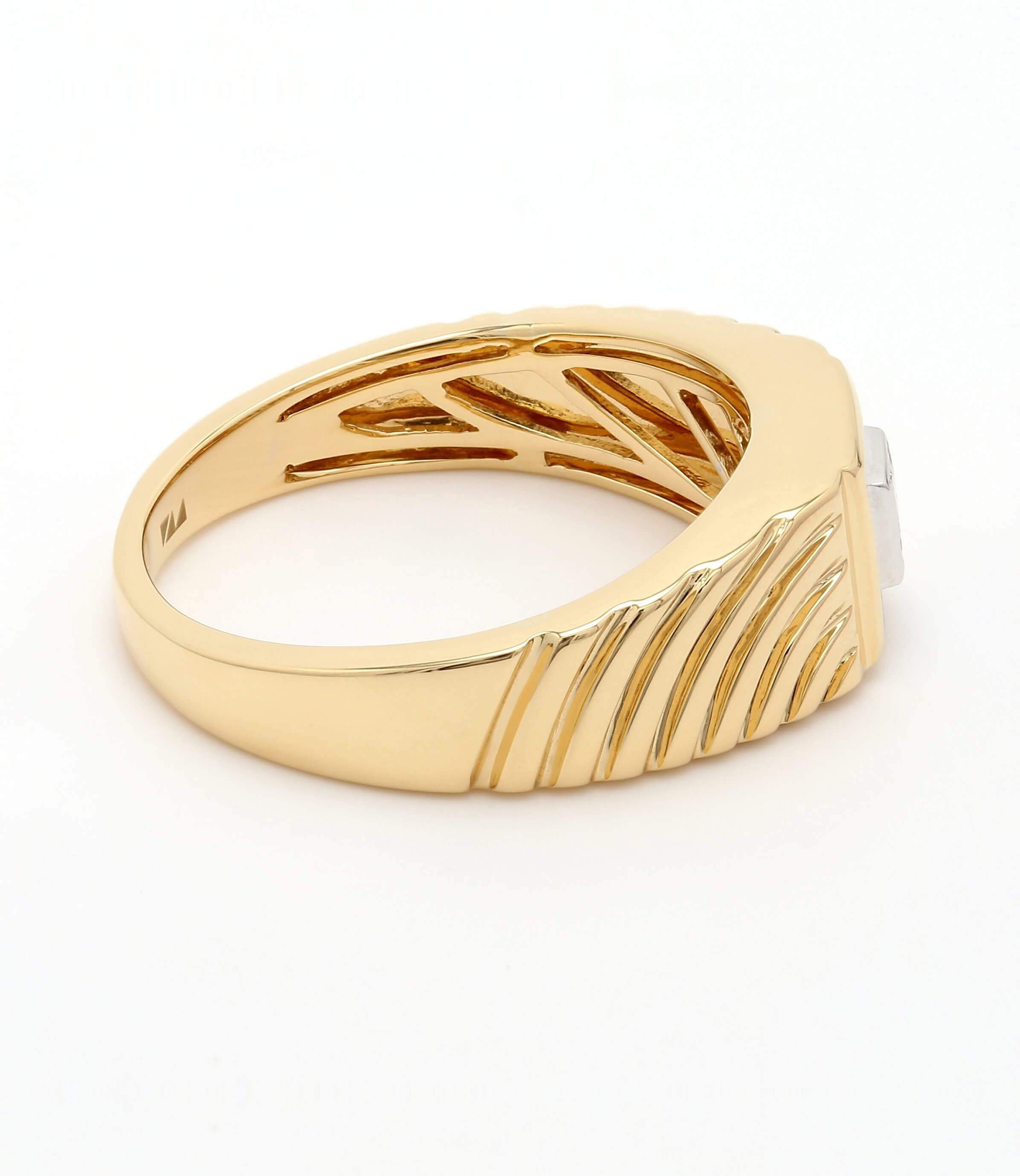 Real Diamond Mens Princess Diamond Ring - STOMBIL TRADE 