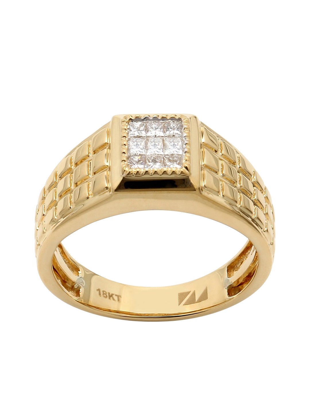 Real Diamond Mens Princess Diamond Ring - STOMBIL TRADE 