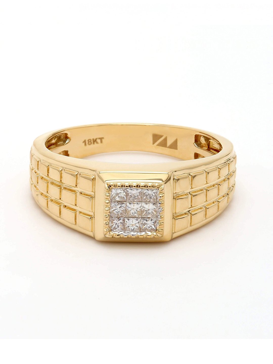 Real Diamond Mens Princess Diamond Ring - STOMBIL TRADE 