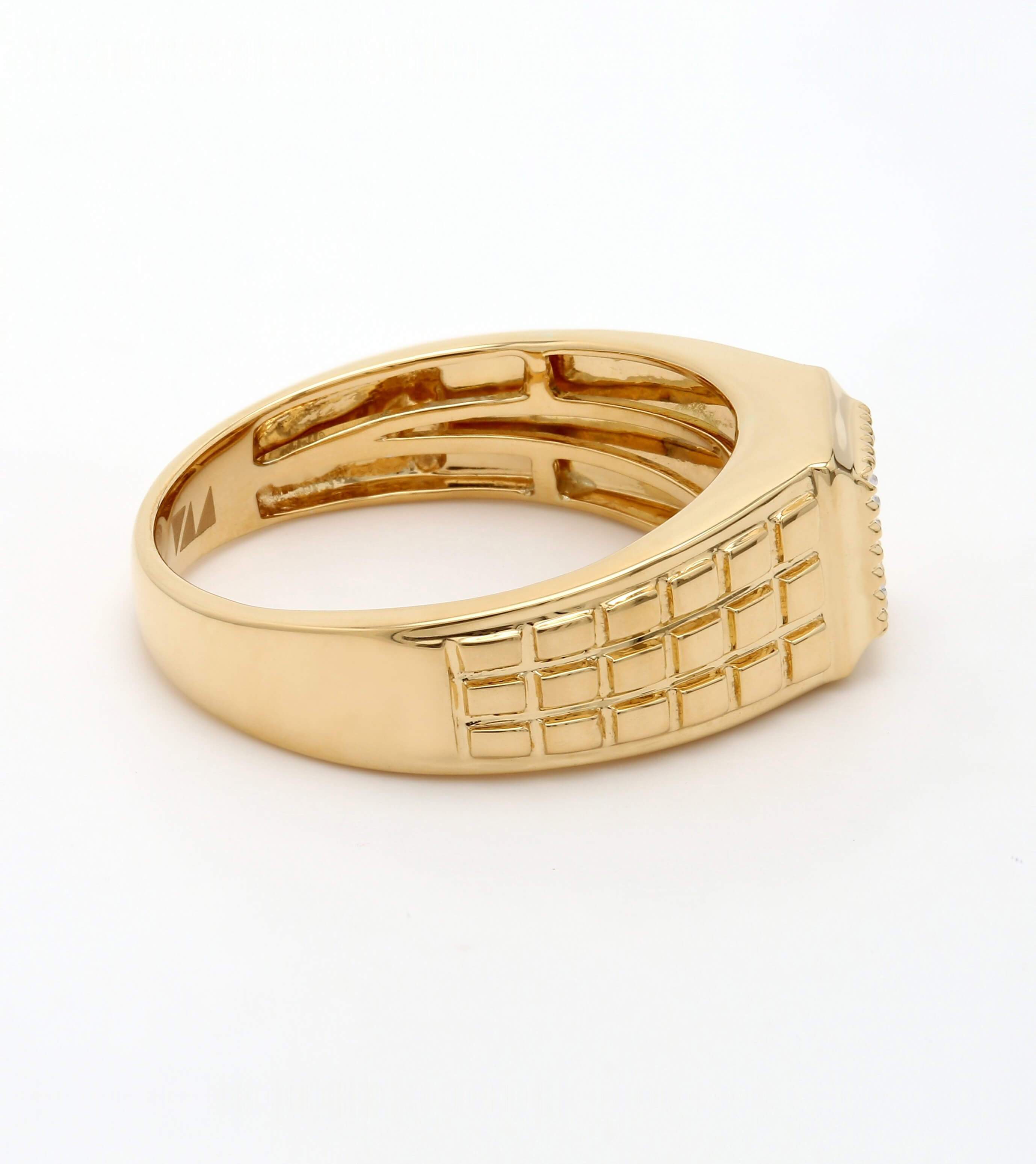 Real Diamond Mens Princess Diamond Ring - STOMBIL TRADE 