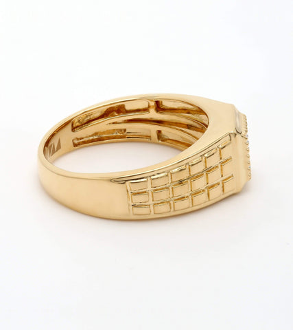 Real Diamond Mens Princess Diamond Ring - STOMBIL TRADE 