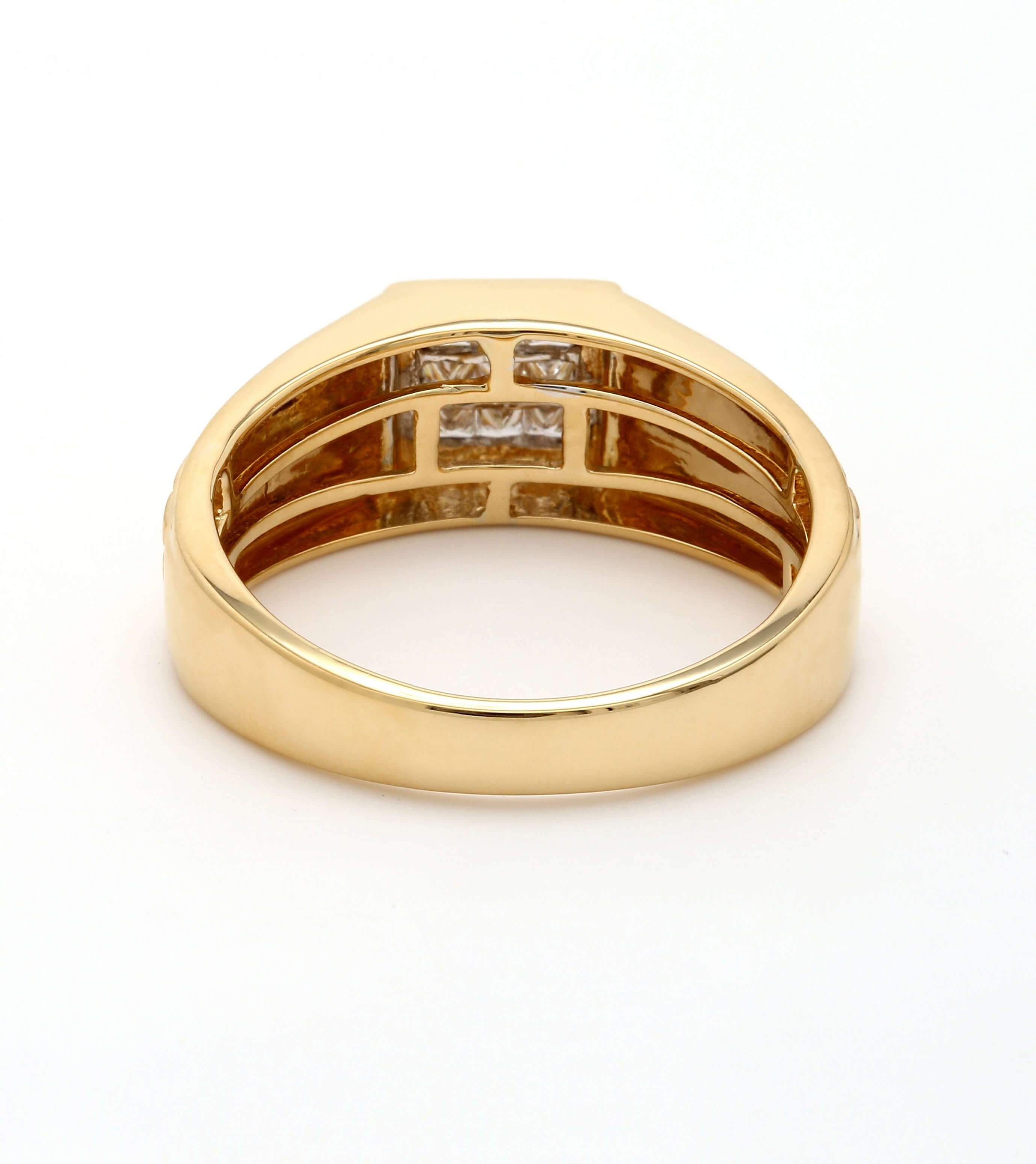 Real Diamond Mens Princess Diamond Ring - STOMBIL TRADE 