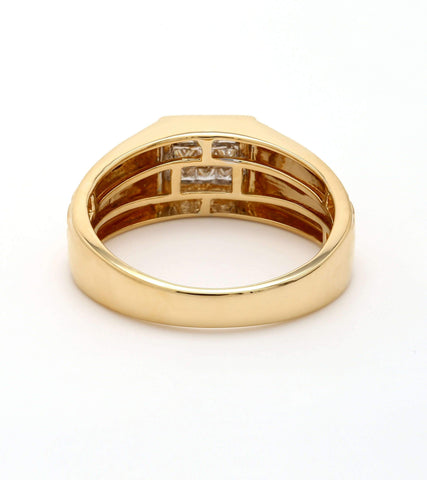 Real Diamond Mens Princess Diamond Ring - STOMBIL TRADE 