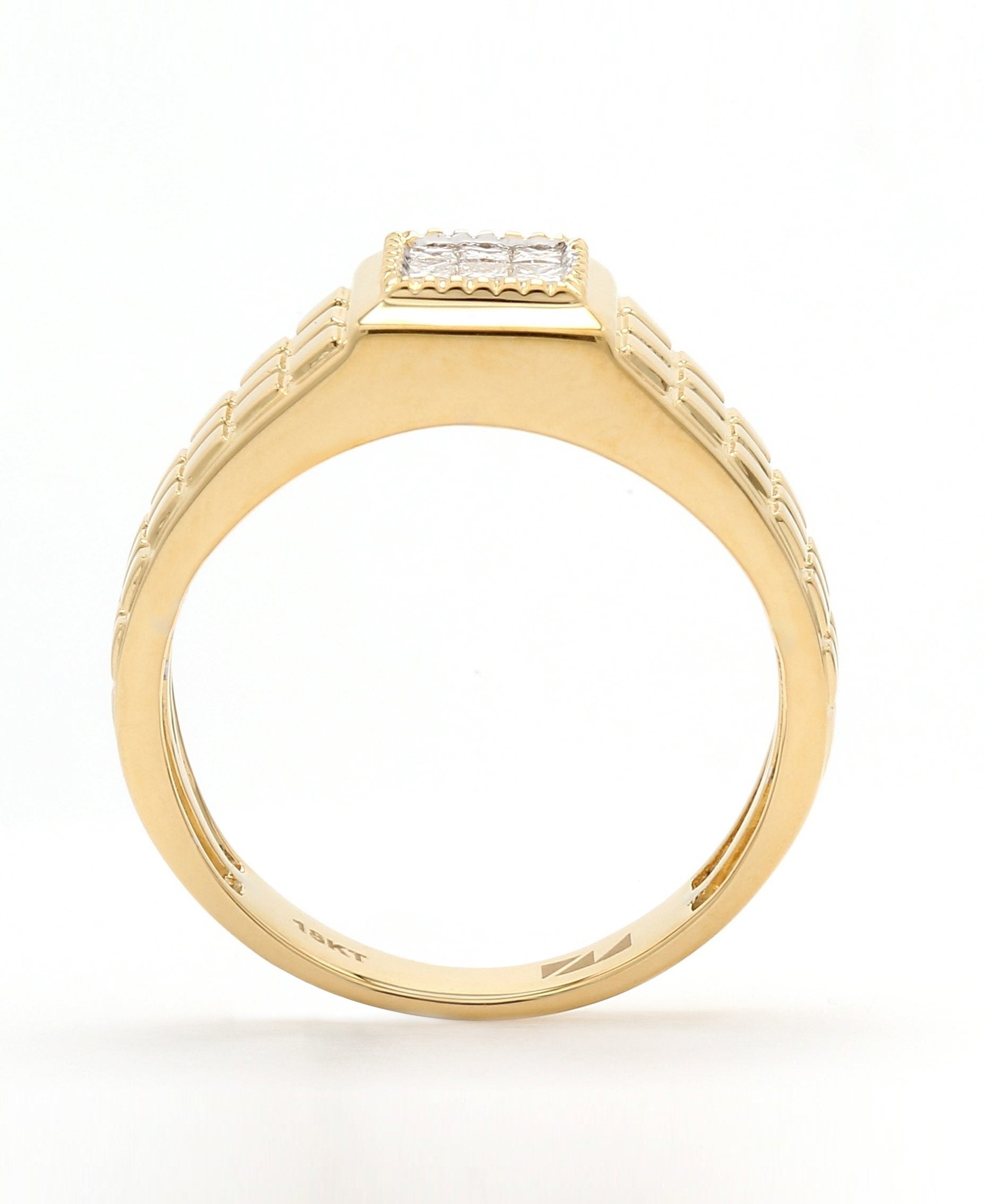 Real Diamond Mens Princess Diamond Ring - STOMBIL TRADE 