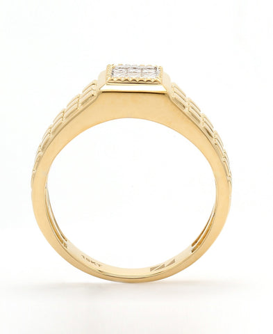 Real Diamond Mens Princess Diamond Ring - STOMBIL TRADE 