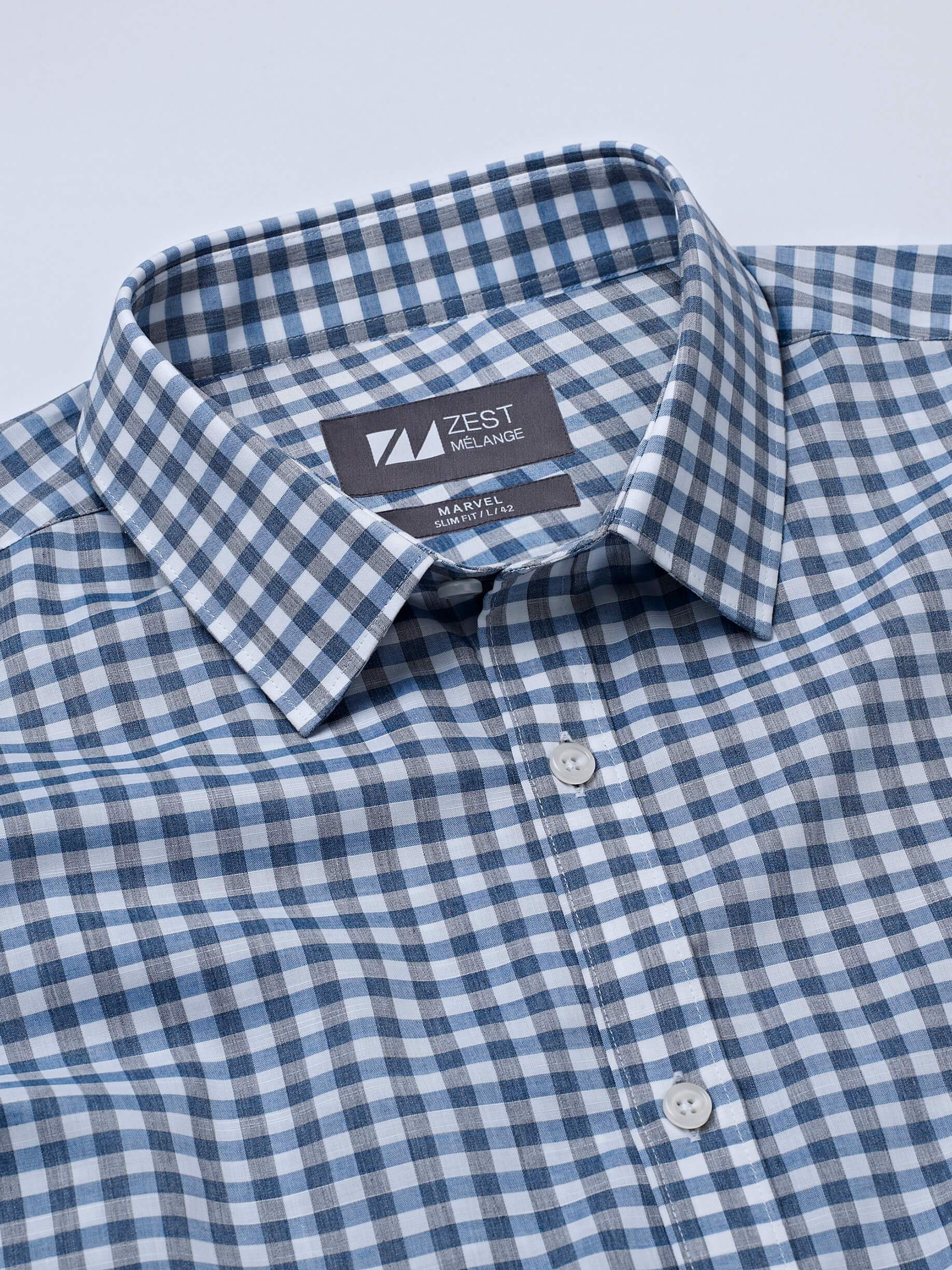 Tricolor Gingham Shirt - STOMBIL TRADE