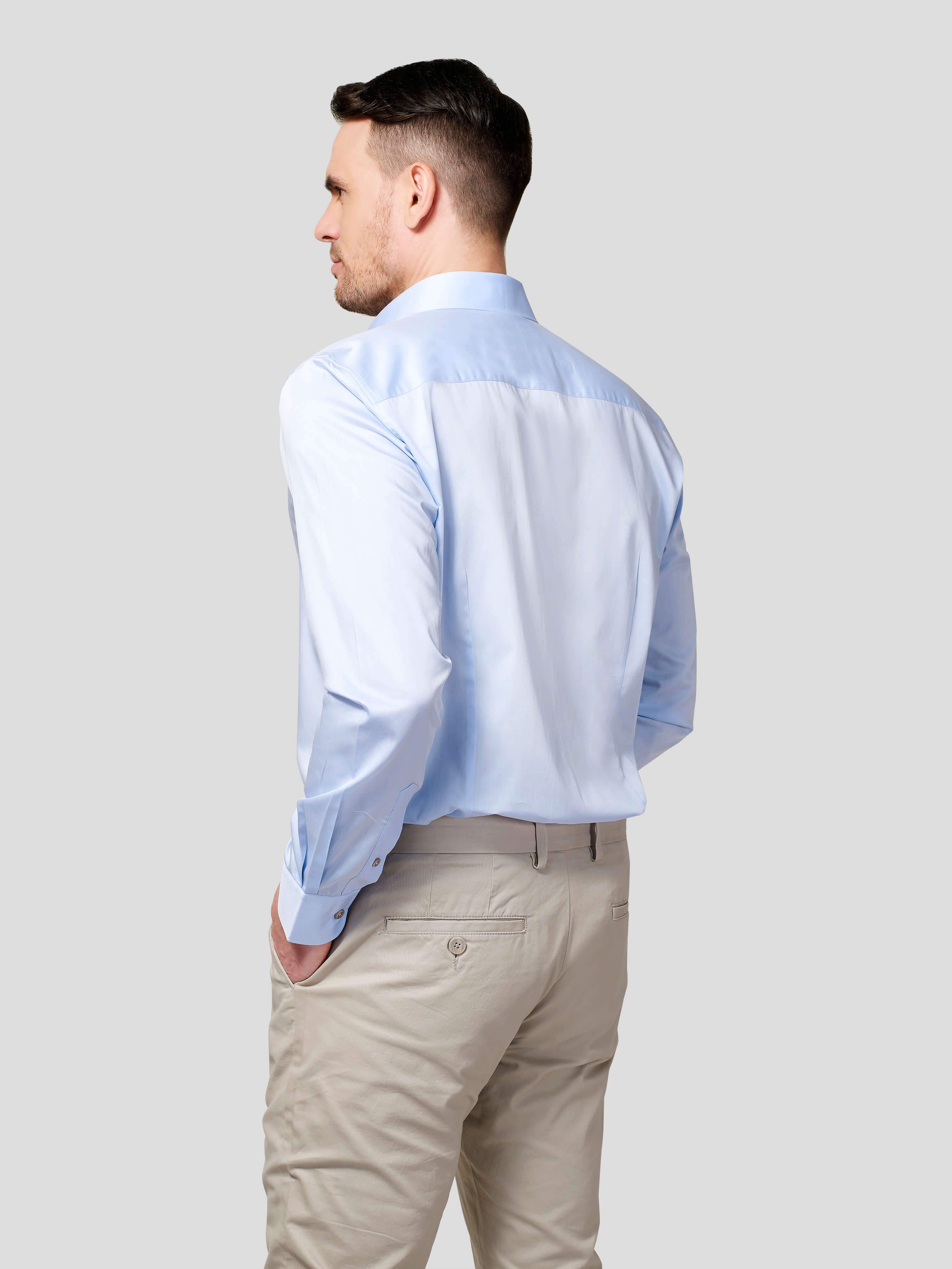 Classic Cut Way Collar Shirt - Zest Mélange