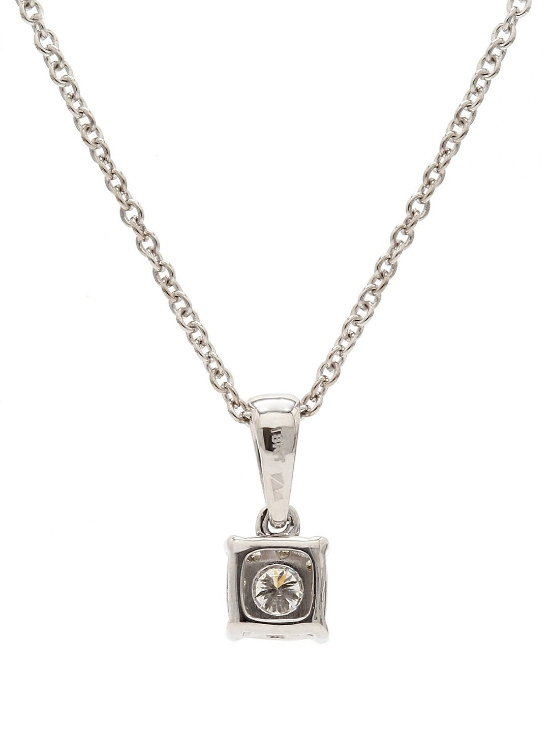 Real Diamond Illussion Cluster Pendant With Chain - STOMBIL TRADE 