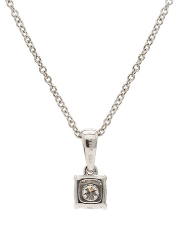Real Diamond Illussion Cluster Pendant With Chain - STOMBIL TRADE 