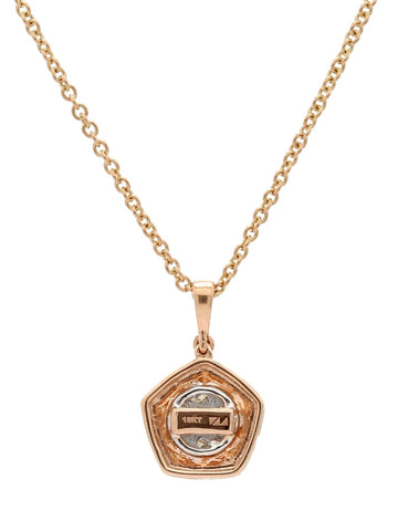 Real Diamond Illussion Cluster Pendant With Chain - STOMBIL TRADE 