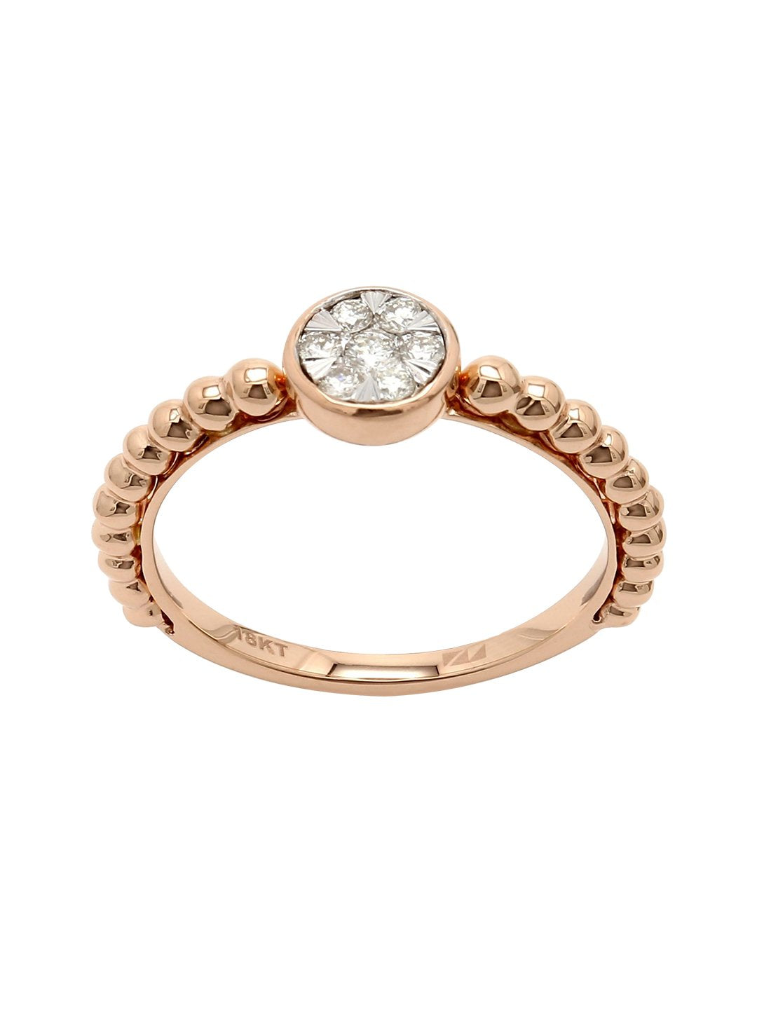 Real Diamond Illussion Cluster Ring - STOMBIL TRADE 