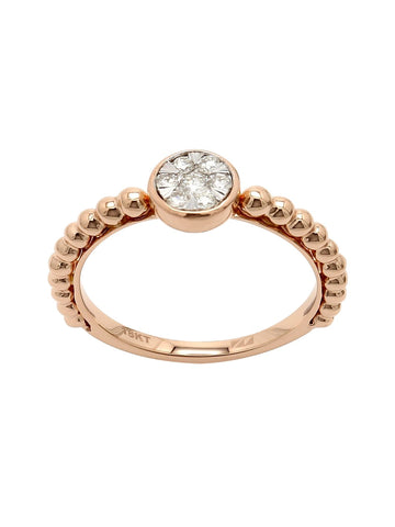 Real Diamond Illussion Cluster Ring - STOMBIL TRADE 