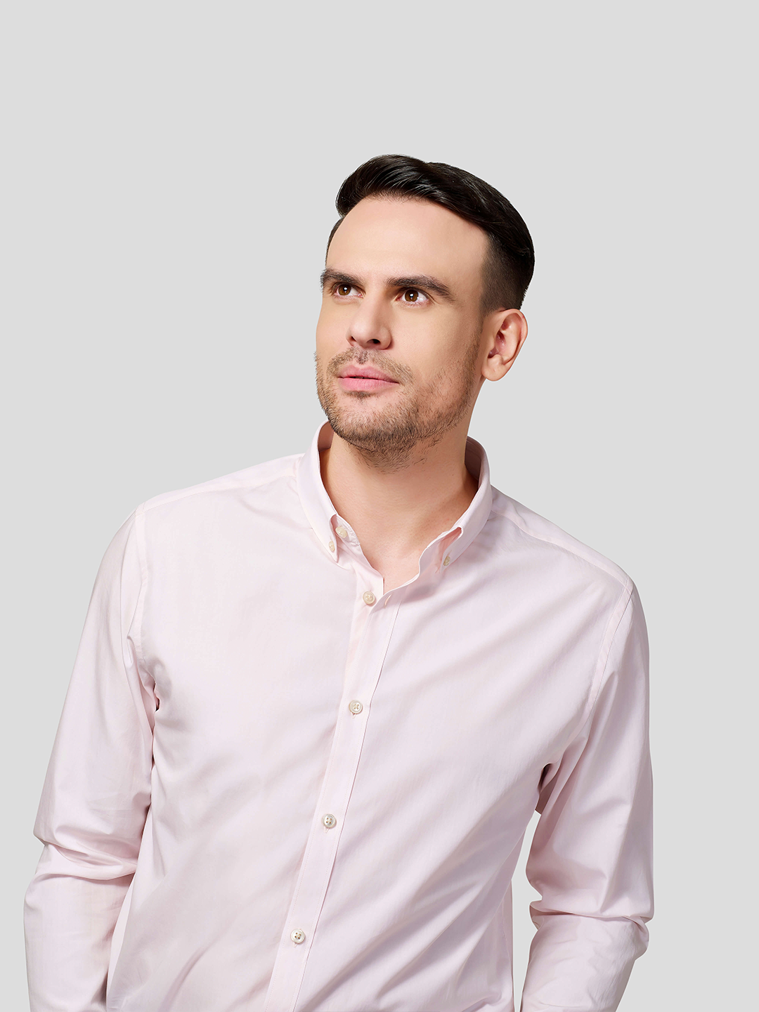 Pink Button Down Collar Shirt - STOMBIL TRADE