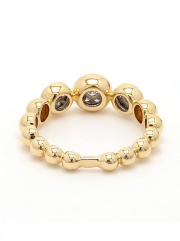 Real Diamond Illussion Cluster Band Ring - STOMBIL TRADE 