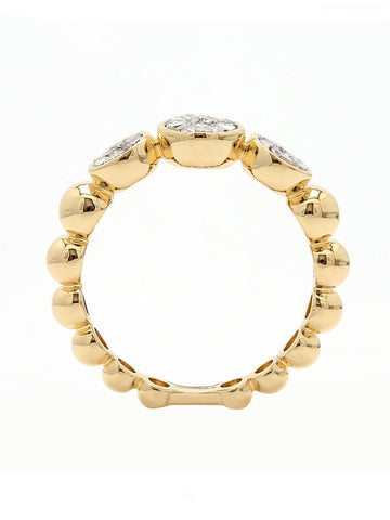 Real Diamond Illussion Cluster Band Ring - STOMBIL TRADE 