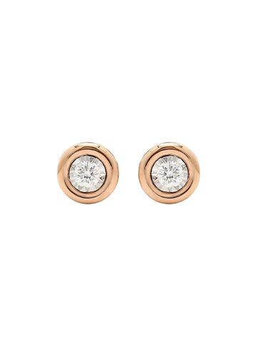 Real Diamond Illusion Solitaire Earring - STOMBIL TRADE 