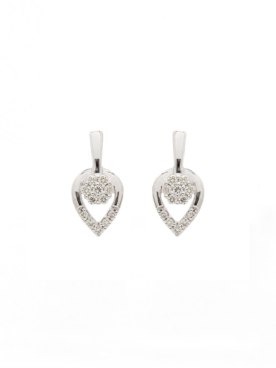 Real Diamond Cluster Stud Earring - STOMBIL TRADE 