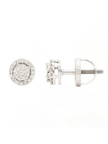 Real Diamond Illussion Cluster Stud Earring - STOMBIL TRADE 