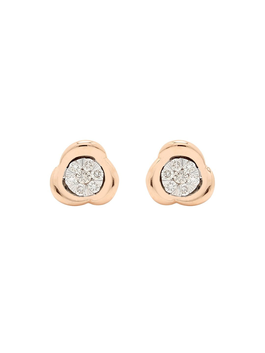Real Diamond Illussion Cluster Stud Earring - STOMBIL TRADE 