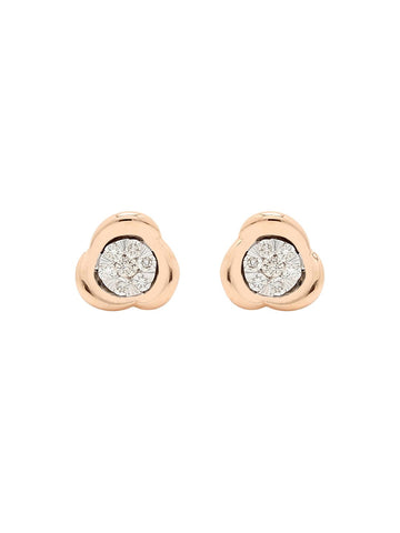 Real Diamond Illussion Cluster Stud Earring - STOMBIL TRADE 