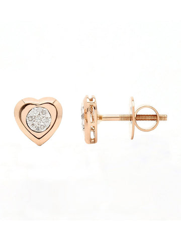 Real Diamond Illussion Cluster Stud Earring - STOMBIL TRADE 