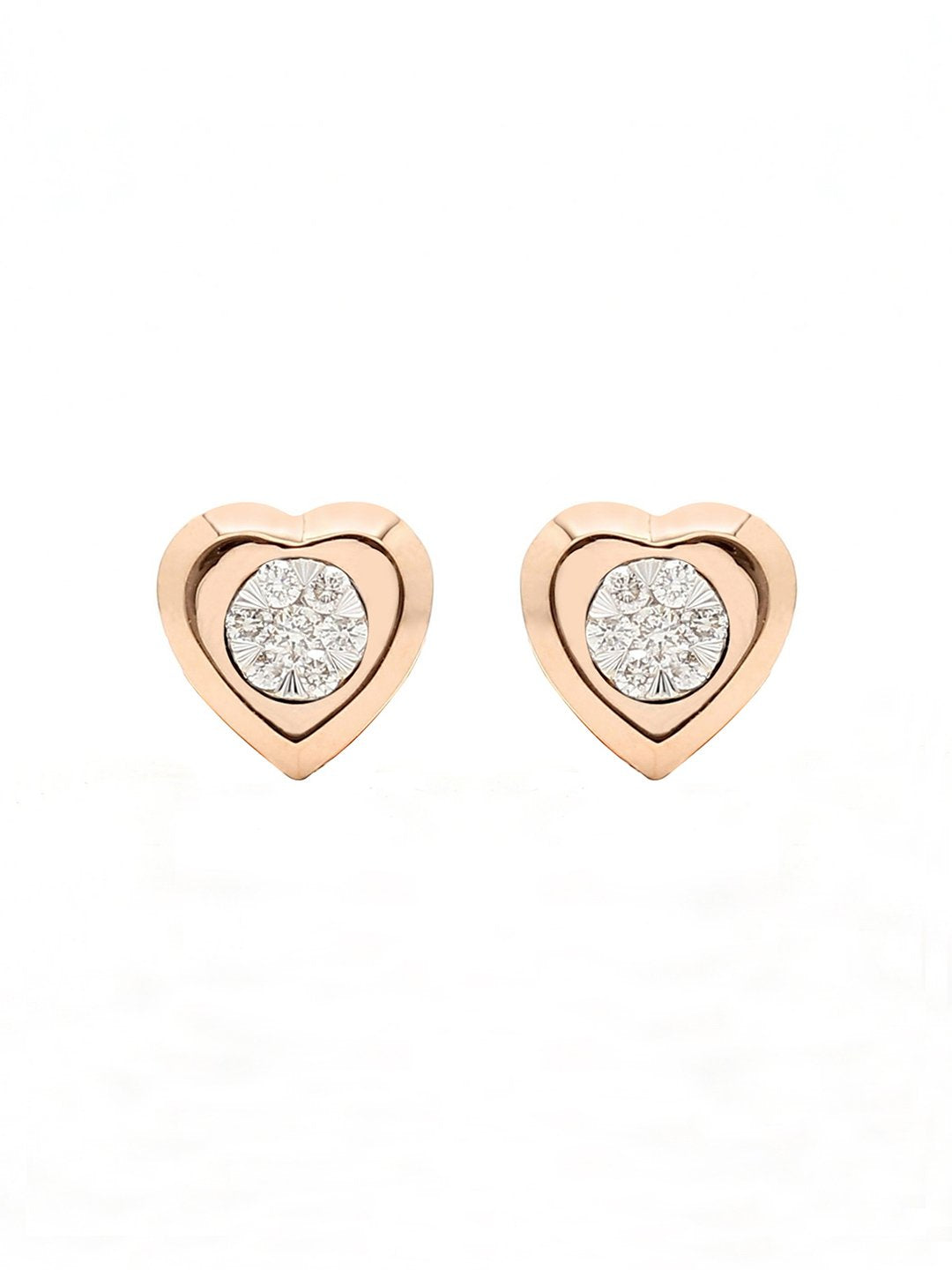 Real Diamond Illussion Cluster Stud Earring - STOMBIL TRADE 