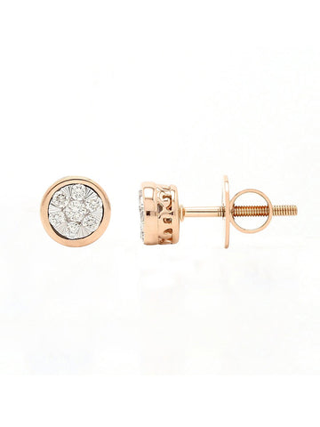 Real Diamond Illussion Cluster Stud Earring - STOMBIL TRADE 